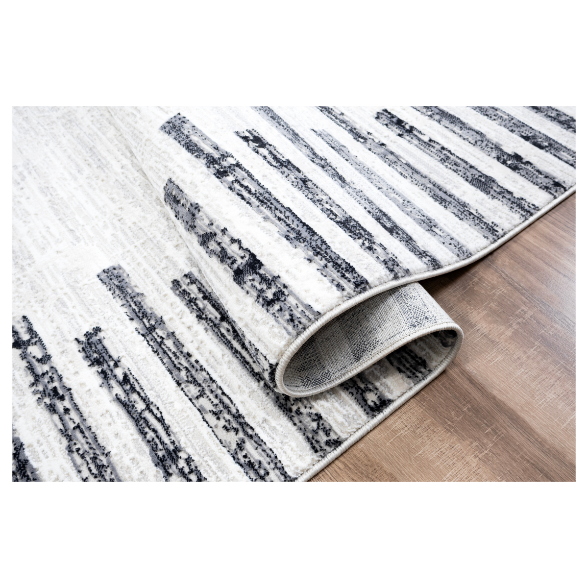 Portfolio Grey Striped Rug
