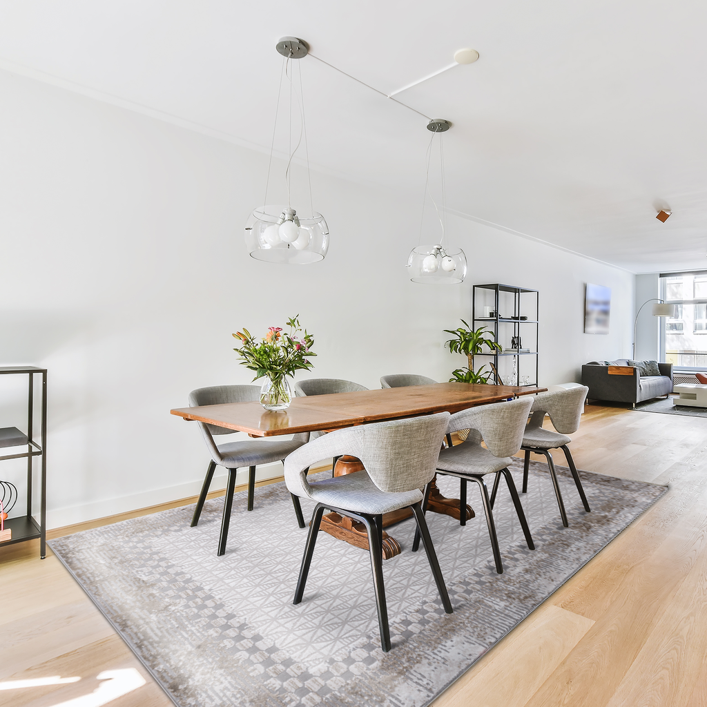Portfolio Geometric Beige Rug