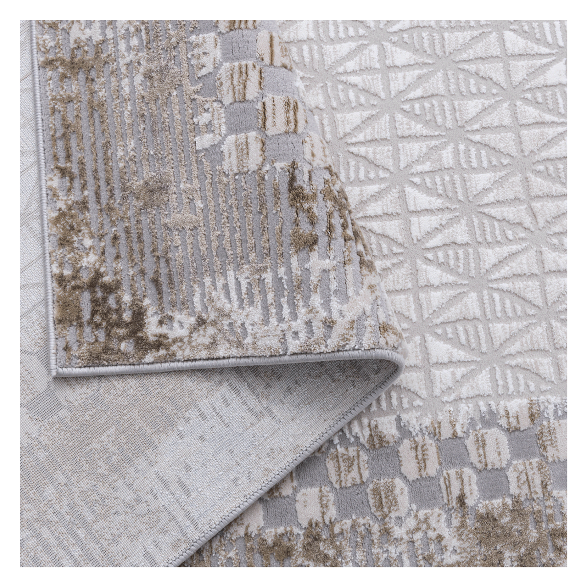 Portfolio Geometric Beige Rug