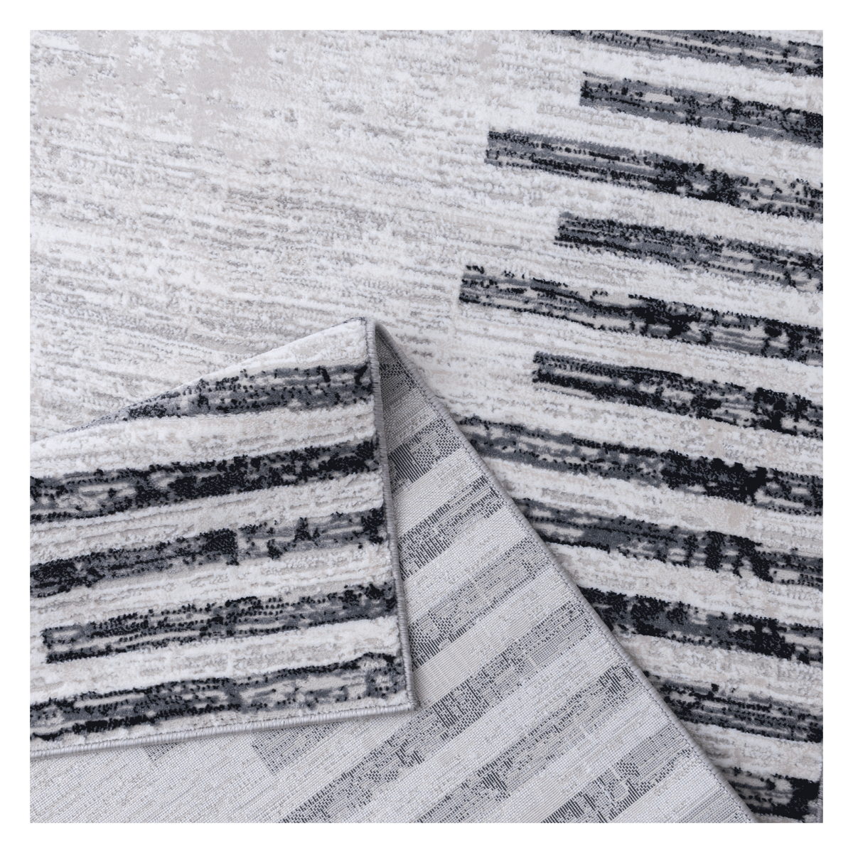 Portfolio Grey Striped Rug
